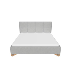 Čalouněná postel Avesta 180x200, šedá, bez matrace