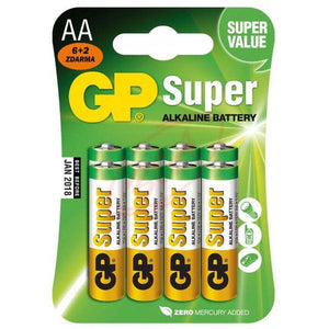 Baterie GP Super Alkaline, AA, 8 ks