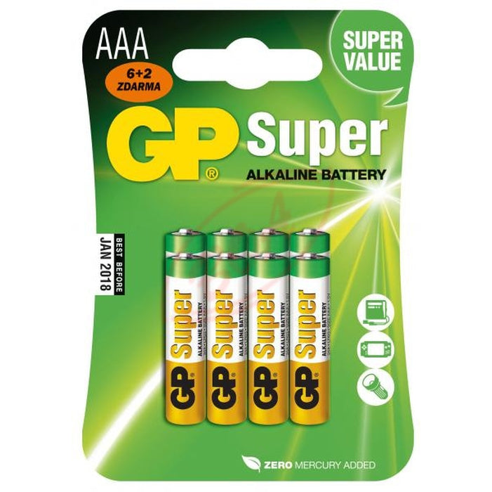Baterie GP Ultra Alkaline, AAA, 8ks