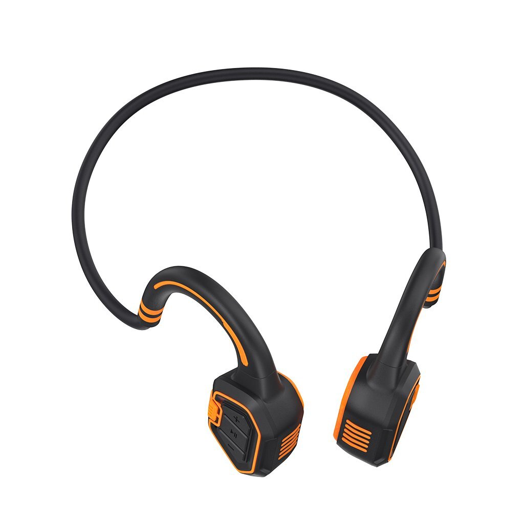 Bezdrátová sluchátka EVOLVEO BoneSwim MP3 16GB, oranžové