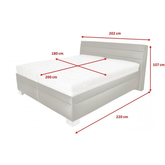 Čalouněná postel Vernon 180x200 vč. pol. roštu, úp, bez matrace