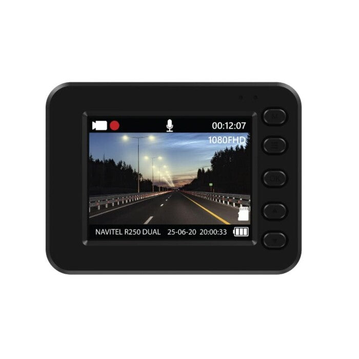Duální kamera do auta Navitel R250 DUAL GPS, FullHD, 140°