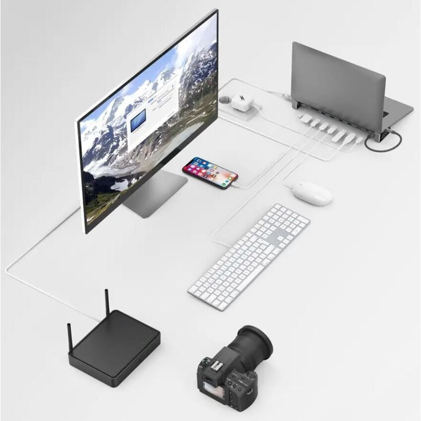 Hama USB-C dokovací stanice Connect2Office Basic,9 připojení