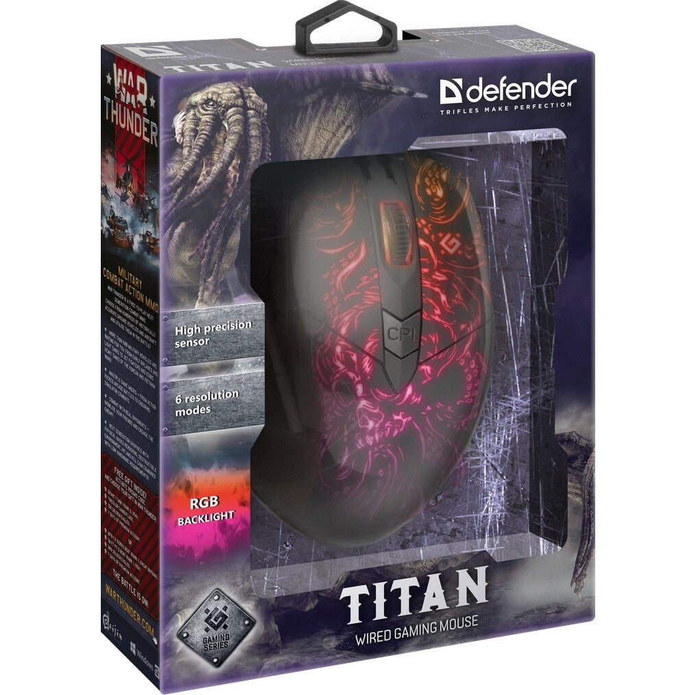 Herní myš Defender Titan GM-650L (52650)