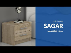 Noční stolek Sagar (dub sonoma)