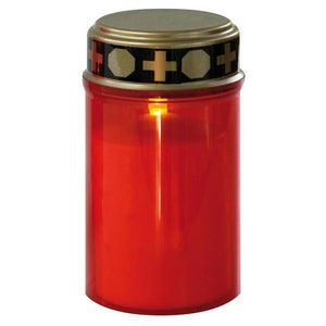 Hřbitovní svíčka Emos P4601, LED, nízká, červená
