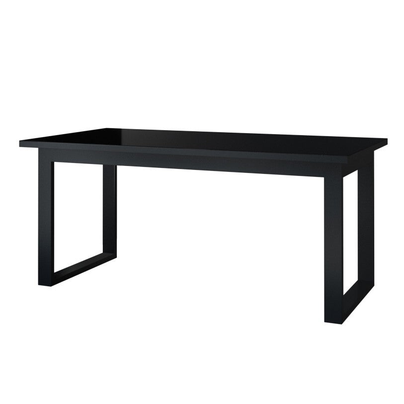 Jídelní stůl Heprion rozkládací 170-220x76x90 cm (černá)