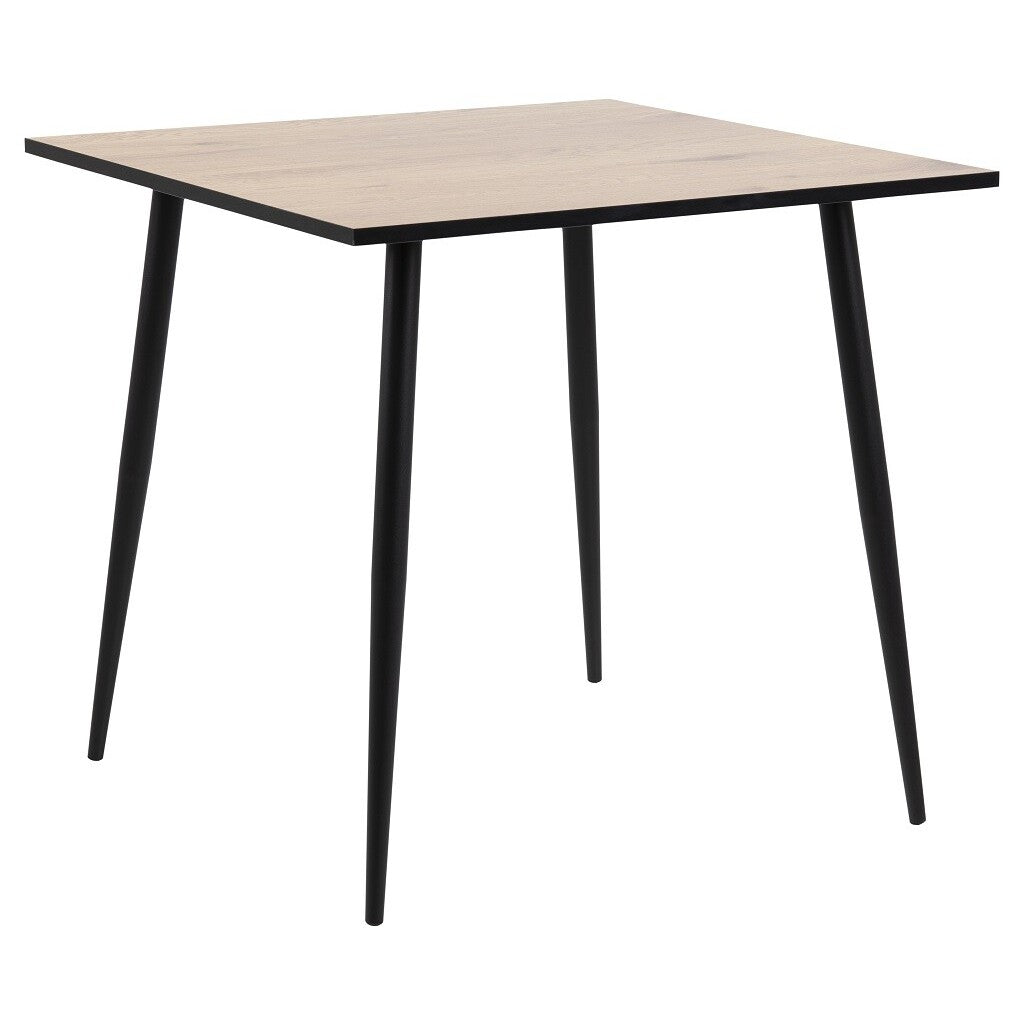 Jídelní stůl Wyatt 80x80 cm (bílá/černá)