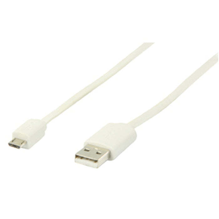 Kabel Nedis Micro USB na USB, 1m, bílá