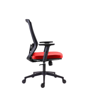 Kancelářská židle Antares Eduard, s područkami, červená