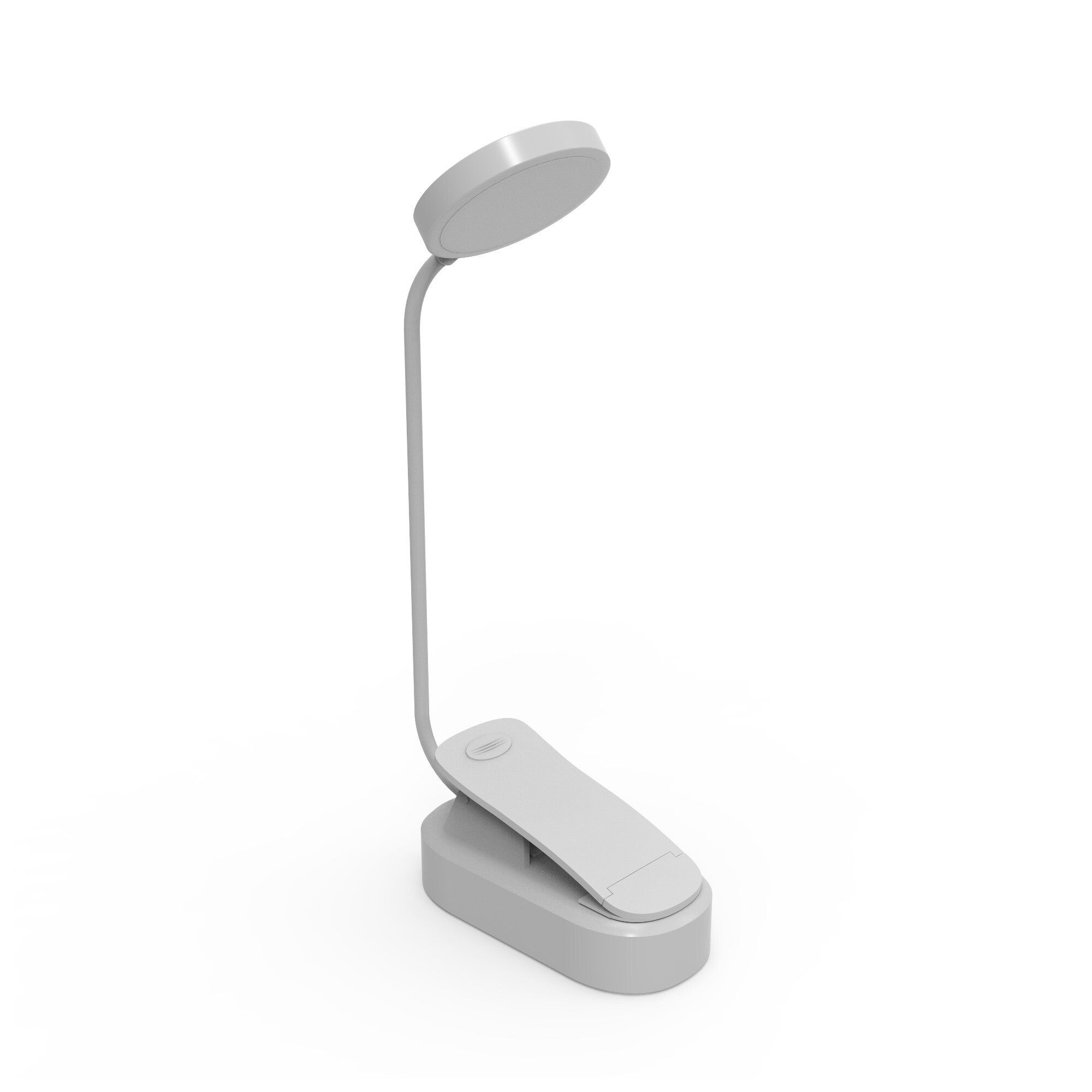 LED lampička WG Noční čtenář s klipem, nabíjecí, bílá