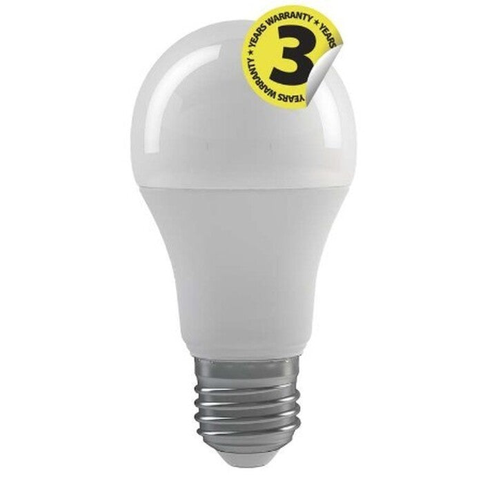 LED žárovka Emos ZQ5142, E27, 9W, kulatá, čirá, studená bílá