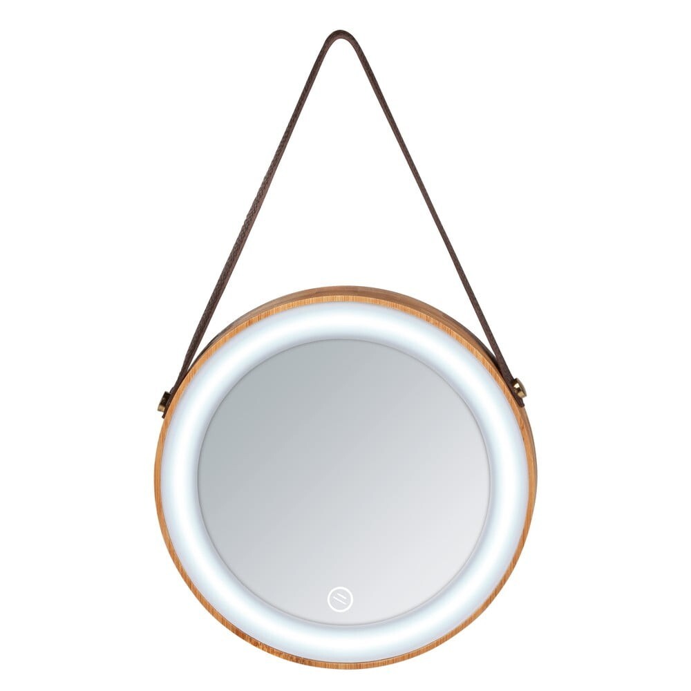 Nástěnné zrcadlo s LED osvětlením Wenko Usini, ? 21 cm