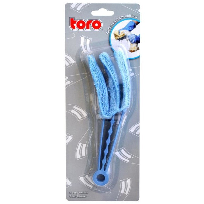 Čistič žaluzií Toro s houbičkou, modrý