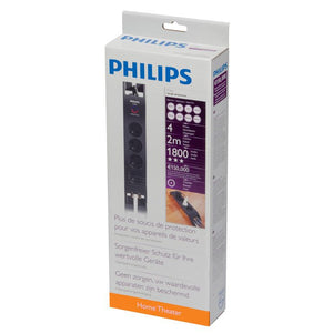 Přepěťová ochrana Philips SPN5044B19, 4 zásuvky, 2m