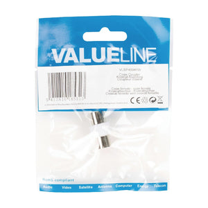 Valueline Koaxiální spojka,koaxiální zásuvka,bílá (VLSP40941W)
