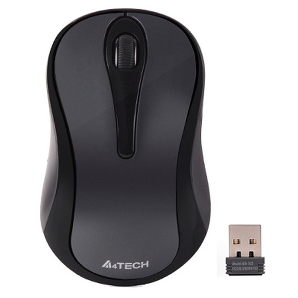 A4tech bezdrátová kancelářská myš V-Track, černá/šedá
