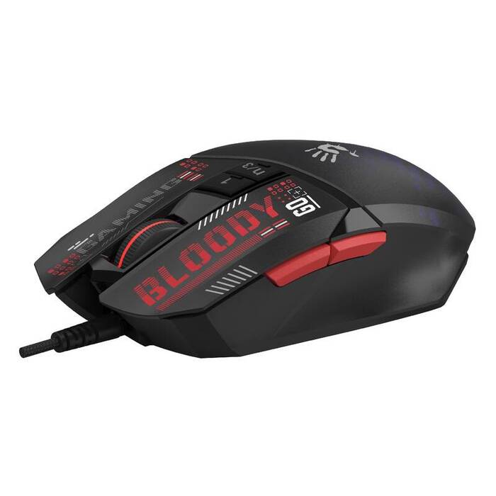 A4tech Bloody W60 Max Mini, podsvícená herní myš, USB, černá