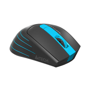 A4tech FG30B FStyler, bezdrátová kancelářská myš, šedá/modrá
