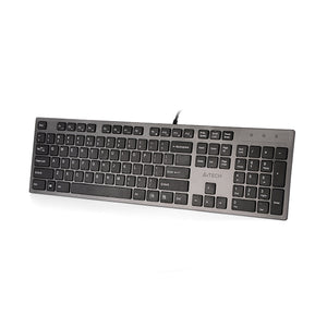A4tech KV-300H, klávesnice, CZ/US, USB, Šedá