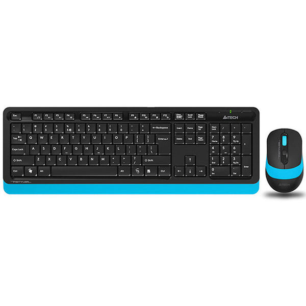 A4tech set bezdrátové klávesnice a myši, černá/modrá