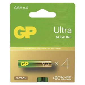 Alkalická baterie GP Ultra LR03 (AAA), 4 ks