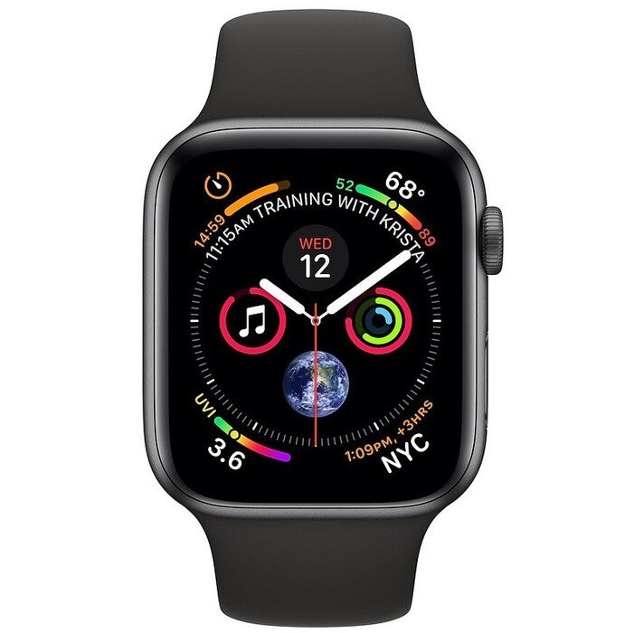 Apple Watch Series 4 GPS, 44mm, šedá, sportovní řemínek