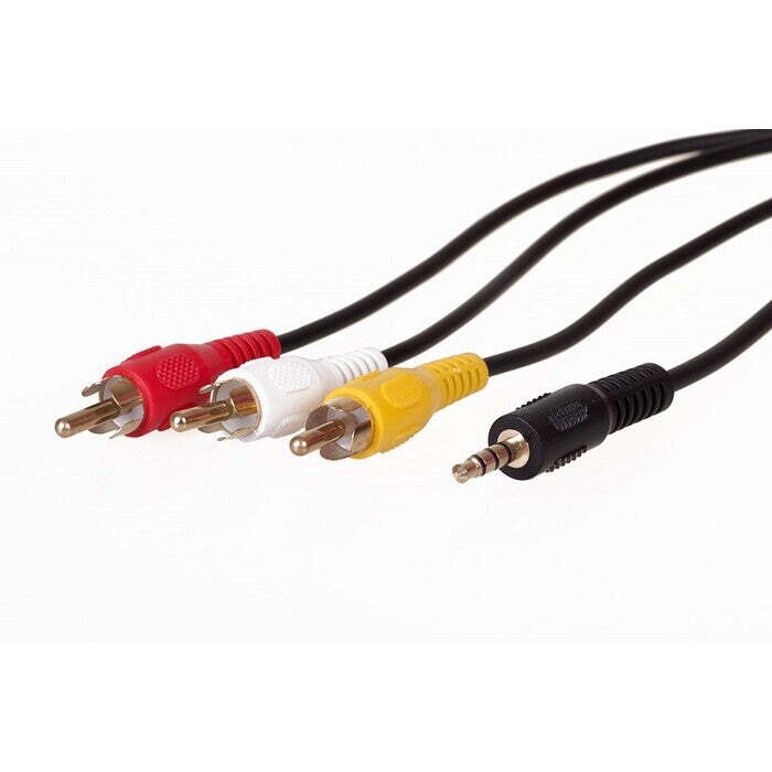 AV kabel AQ OK015Z 3,5mm jack/3x RCA, 1,5m POŠKOZENÝ OBAL