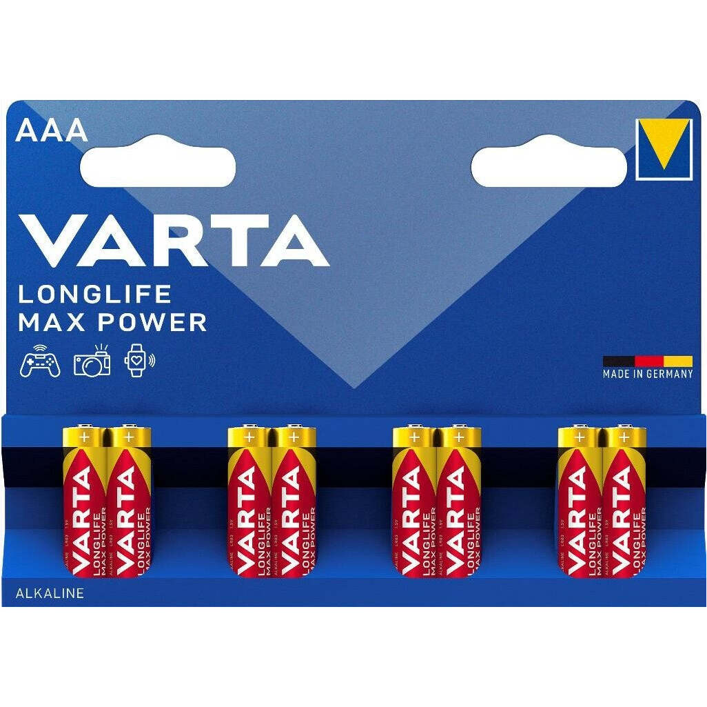 Baterie Varta Max Power, AAA, 8ks NEKOMPLETNÍ