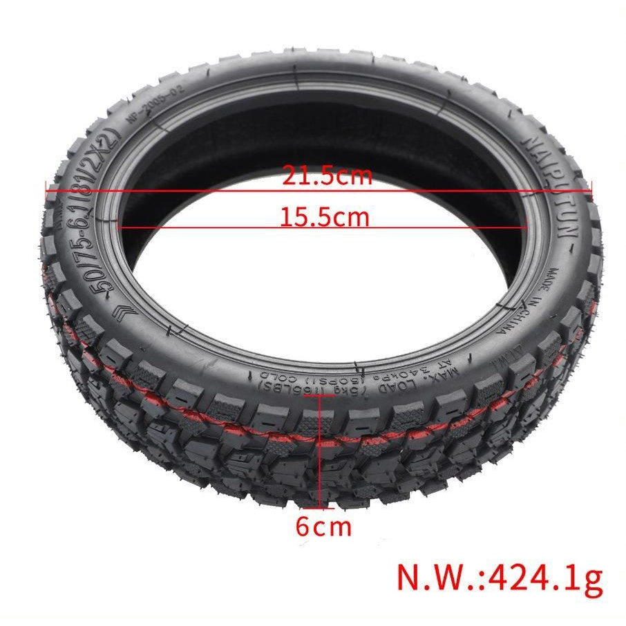 Bezdušová pneumatika s hlubokým vzorkem pro Scooter 8.5x2, černá