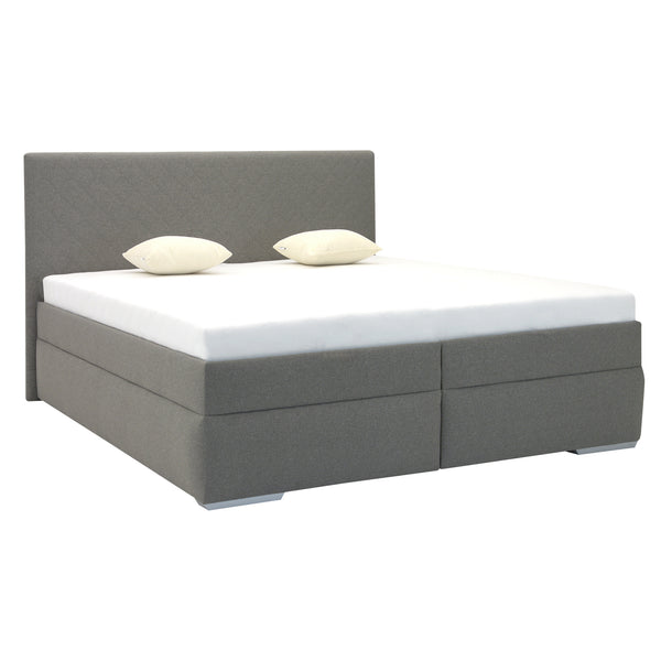 Levně Čalouněná postel Dory 160x200, šedá, bez matrace, boční výklop