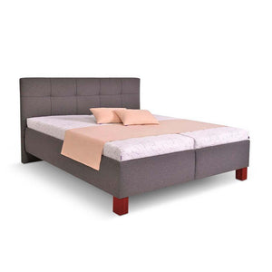Čalouněná postel Mary 180x200, šedá, včetně matrace - II. jakost
