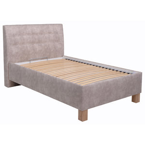Čalouněná postel Victoria 120x200, béžová, bez matrace