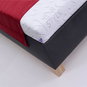 Čalouněná postel Victoria 180x200, černá, bez matrace