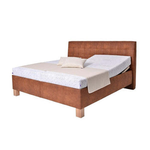 Čalouněná postel Victoria 180x200, hnědá, bez matrace - II. jakost