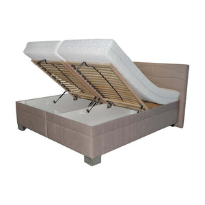 Čalouněná postel Windsor 160x200, béžová, včetně matrace - II. jakost