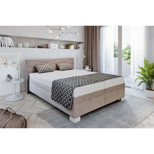 Čalouněná postel Windsor 180x200, béžová, včetně matrace - II. jakost