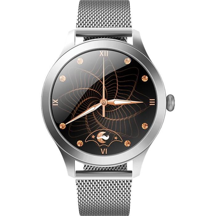 Chytré hodinky Maxcom FW42, IPS, Bluetooth, stříbrná + náramek