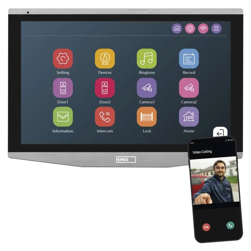 GoSmart Přídavný monitor IP-750B domácího videotelefonu IP-750A