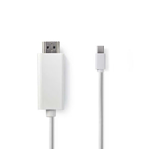 HDMI Kabel Nedis mini DisplayPort, 2 m, bílý