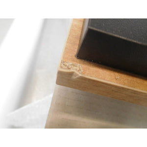 Jídelní stůl Brick 160x76x90 cm (dub craft, černá) II. jakost