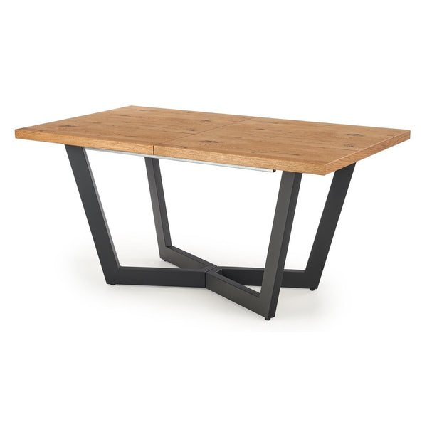 Levně Jídelní stůl Massiva rozkládací 160-250x77x90 cm (dub, černá)