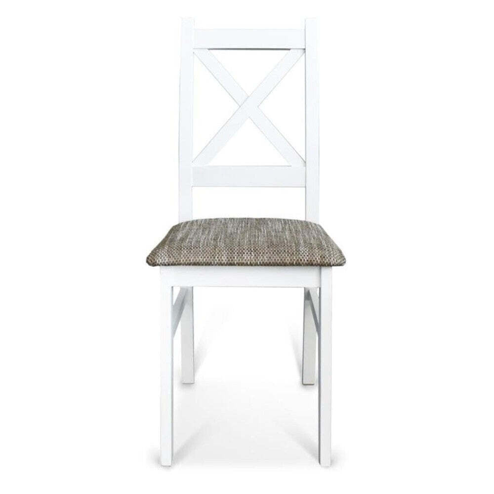 Jídelní židle Kasper bílá, šedá - PŘEBALENO