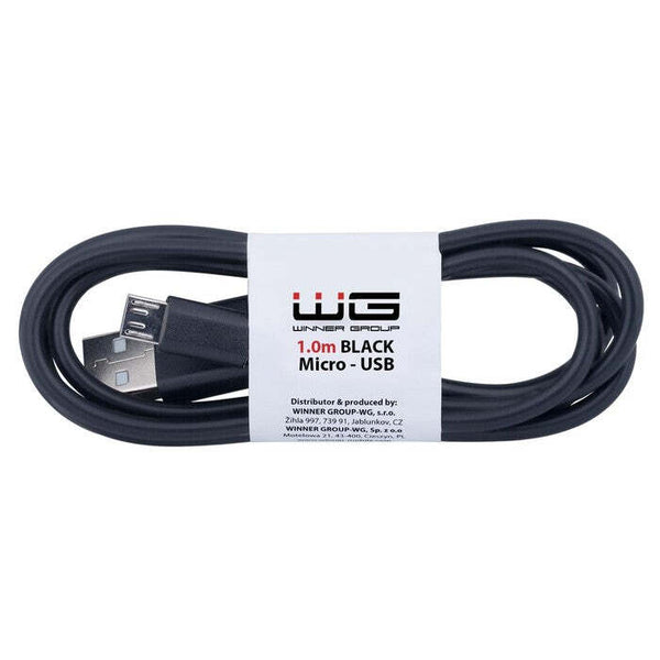 Levně Kabel Micro USB na USB, 1m, černá