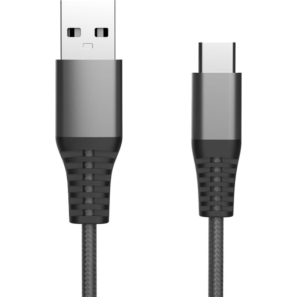 Levně Kabel WG USB-C na USB, 2m, 60W, opletený, černá