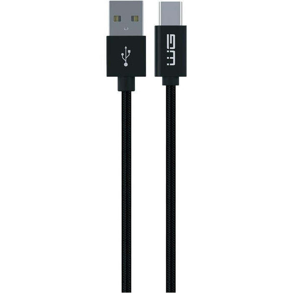 Levně Kabel WG USB-C na USB,prodloužený konektor,3A,1m,černá