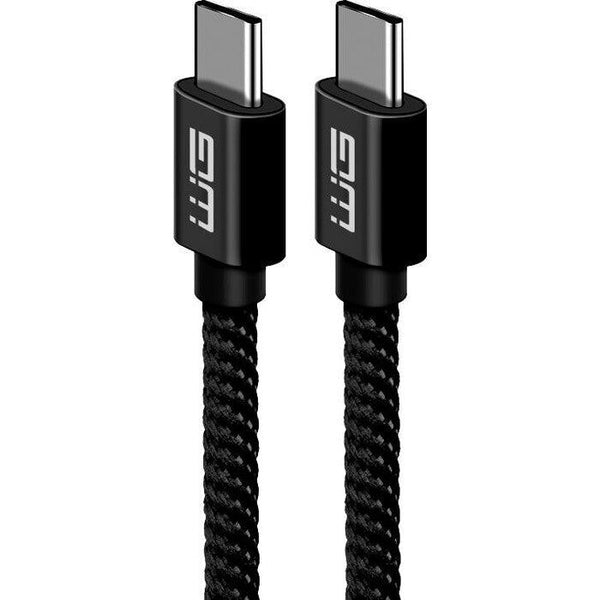 Levně Kabel WG USB-C na USB-C, 2m, černá