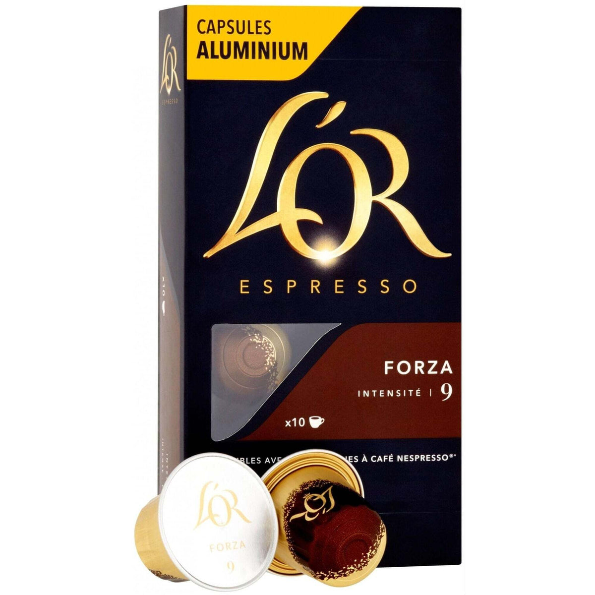 Kapsle L&#39;OR Espresso Forza, 10ks EXSPIRACE