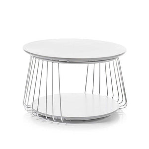 Konferenční stolek Selvan - 70x42x70 (bílá) II. jakost