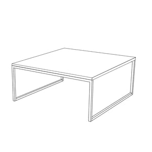 Konferenční stolek Valta (bílá, černá)
